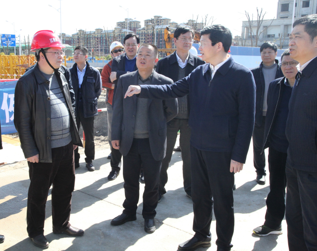 副省长李利视察公司靖安棚改区改造项目工地